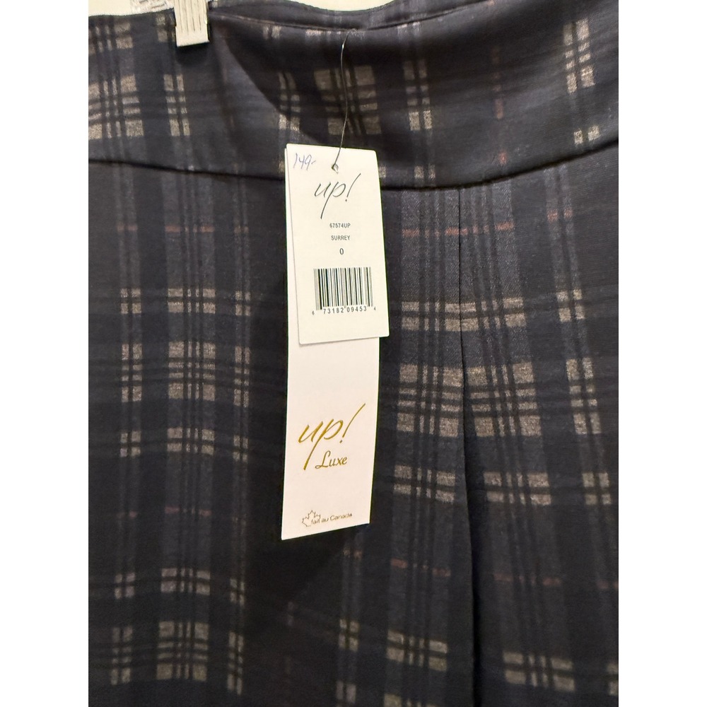 UP! Stretch Plaid Slim Pants – Size 0 – Built-In Tummy Control – NWT - Picture 5 of 5